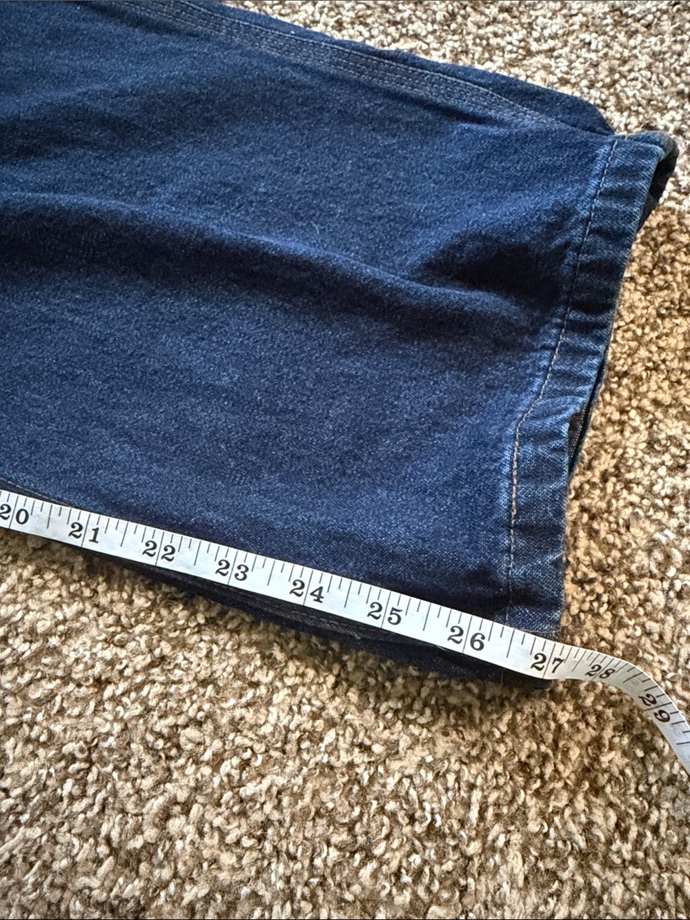Vintage Carhartt Baggy Denim Overalls Y2K Utility Carpenter 14x28 Best 8/10 - Picture 11 of 11